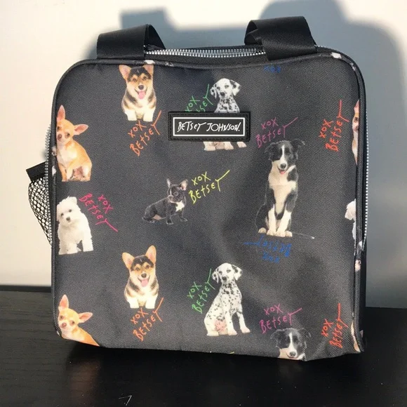 Betsey Johnson Other Betsey Johnson Dog Love At First Bitedesign Lunch Tote Bag Poshmark